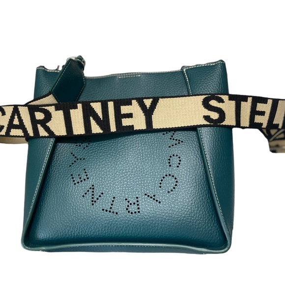 NEW STELLA MCCARTNEY PERFORATED LOGO SMALL CROSSBODY BAG - Picture 7 of 10